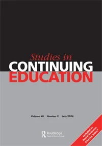 Studies in Continuing Education journal cover
