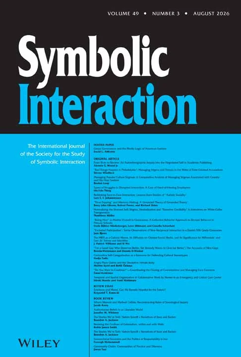 SYMBOLIC INTERACTION journal cover
