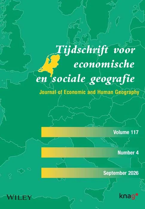 TIJDSCHRIFT VOOR ECONOMISCHE EN SOCIALE GEOGRAFIE journal cover