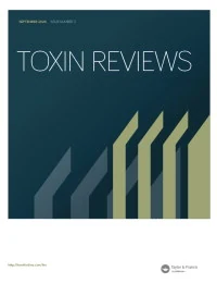 Toxin Reviews journal cover