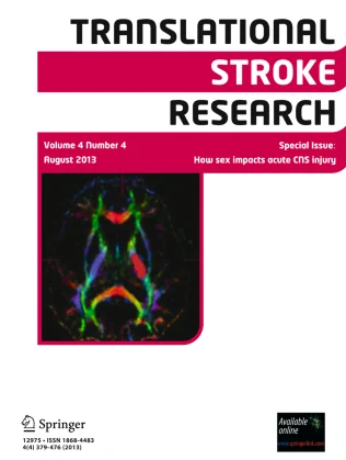 Translational Stroke Research journal cover