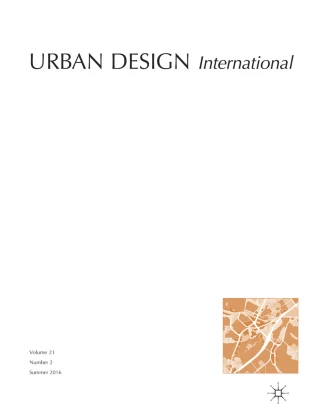 Urban Design International journal cover