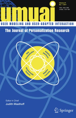 USER MODELING AND USER-ADAPTED INTERACTION 期刊封面