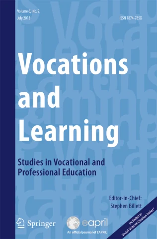 Vocations and Learning journal cover