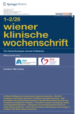 WIENER KLINISCHE WOCHENSCHRIFT journal cover