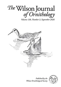 Wilson Journal of Ornithology journal cover