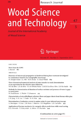 WOOD SCIENCE AND TECHNOLOGY journal cover