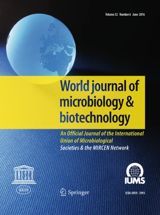 WORLD JOURNAL OF MICROBIOLOGY & BIOTECHNOLOGY journal cover