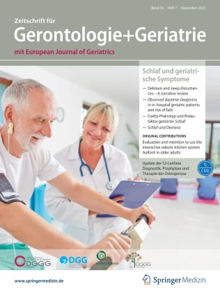 ZEITSCHRIFT FUR GERONTOLOGIE UND GERIATRIE journal cover